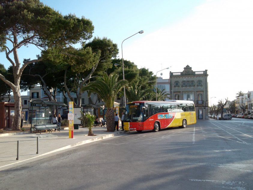 Bus Stop Placa del Pins - no longer in operation,minorque