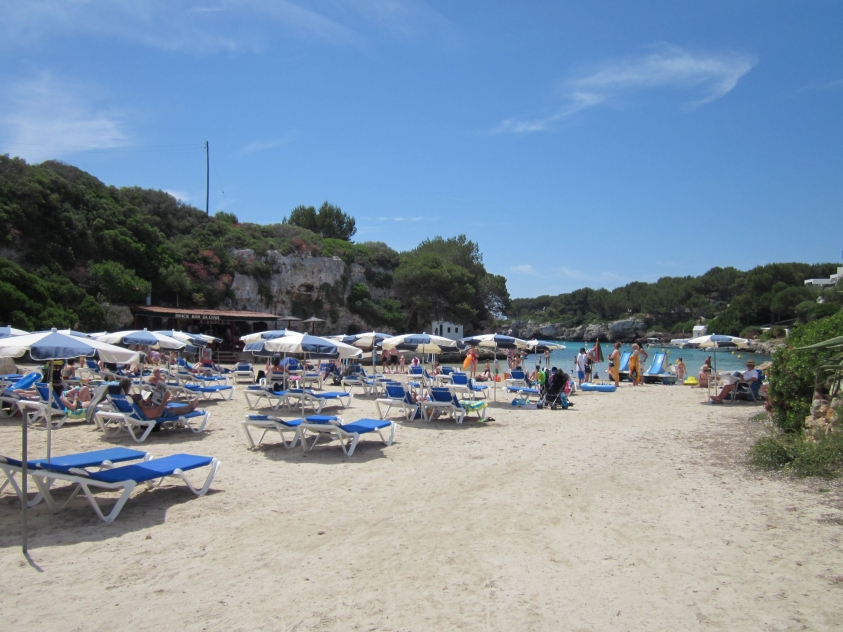 Cala en Blanes plage station balnéaire,minorque