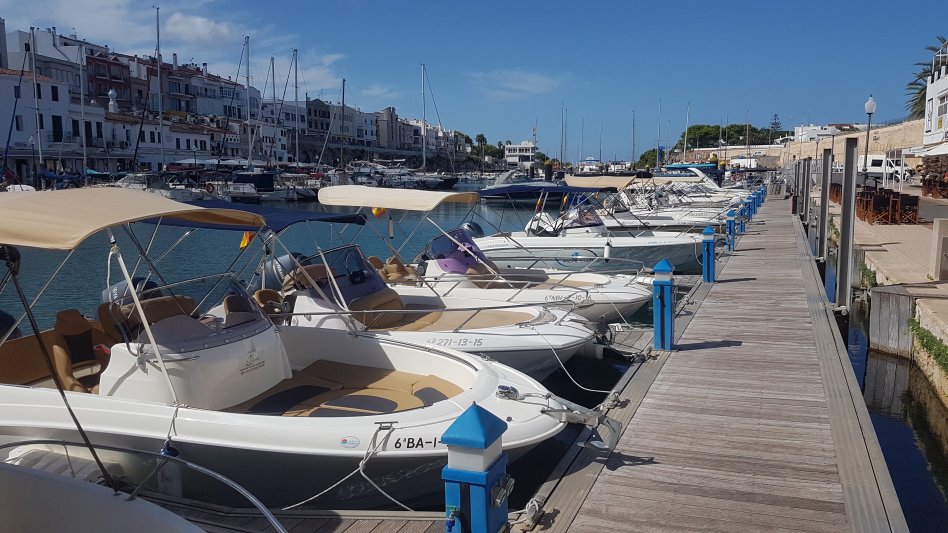 Ciutadella - city old harbour,minorque