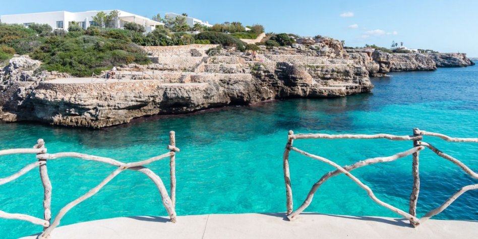 Cala en Brut Natural pools,minorque